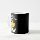 Rubber Duckie Crew Grappige Gele Eend Cool Team Mo Koffiemok (Voorkant links)