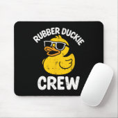 Rubber Duckie Crew Grappige Gele Eend Koele Bende Muismat (Met muis)