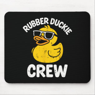 Rubber Duckie Crew Grappige Gele Eend Koele Bende Muismat