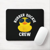 Rubber Duckie Crew Grappige Rubber Eend  Muismat (Met muis)