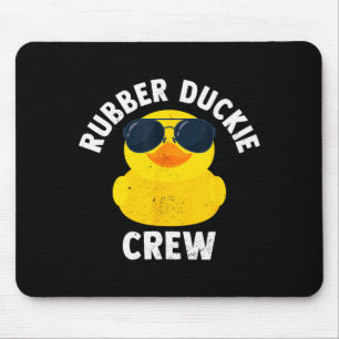 Rubber Duckie Crew Grappige Rubber Eend  Muismat
