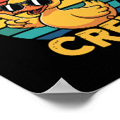 Rubber Duckie Crew Liefde Eend Cute Eend Retro Vin Poster (Hoek)
