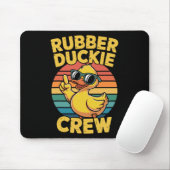Rubber Duckie Crew Retro Eend Antieke Eend Grappig Muismat (Met muis)