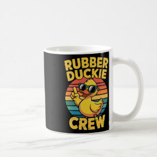 Rubber Duckie Crew Retro Eend Vintage Eend Grappig Koffiemok