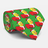 Rubber Duckie die een Santa Hat draagt Stropdas (Opgerold)