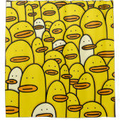 Rubber Duckie Doddle Art Patroon Douchegordijn (Voorkant)