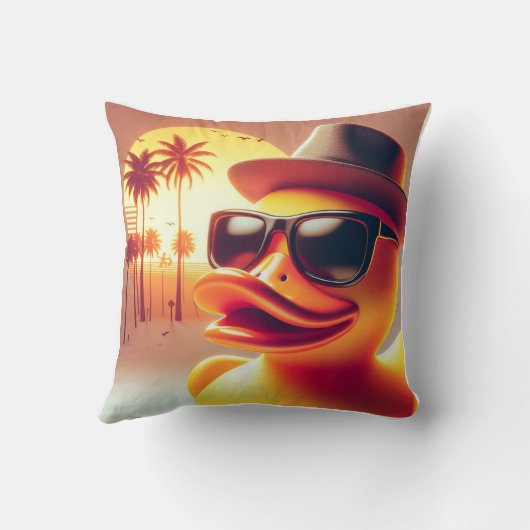 Rubber Duckie Duck Kussen (Achterkant)
