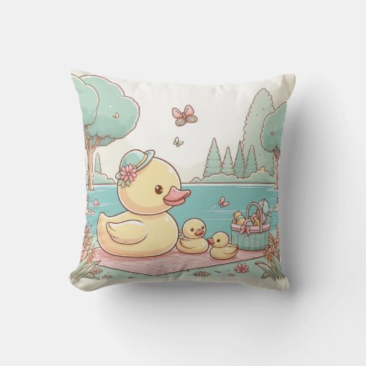 Rubber Duckie Duck  Kussen (Voorkant)