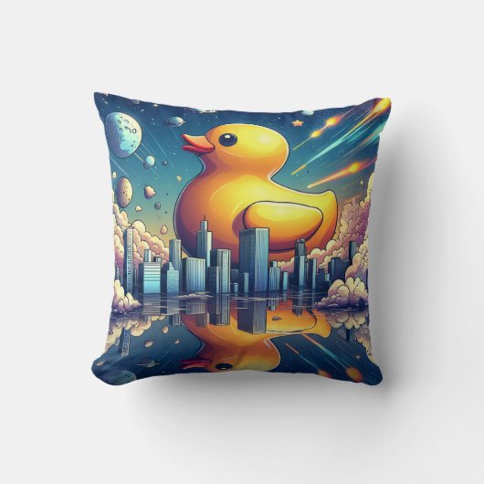 Rubber Duckie Eend Kussen (Voorkant)