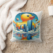 Rubber Duckie Eend  Kussen (Deken)