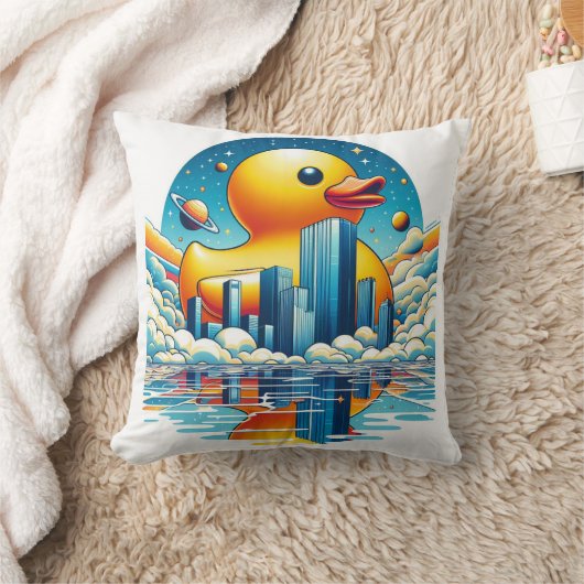 Rubber Duckie Eend  Kussen (Deken)