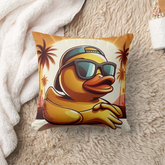 Rubber Duckie Eend  Kussen (Deken)