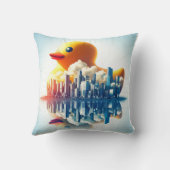 Rubber Duckie Eend  Kussen (Achterkant)