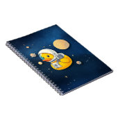 Rubber Duckie in de ruimte Notitieboek (Rechterzijde)