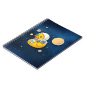 Rubber Duckie in de ruimte Notitieboek (Linkerzijde)