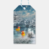 Rubber duckie kerst cadeaulabel (Achterkant)