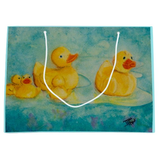 Rubber Duckie Large Gift Bag Groot Cadeauzakje (Voorkant)