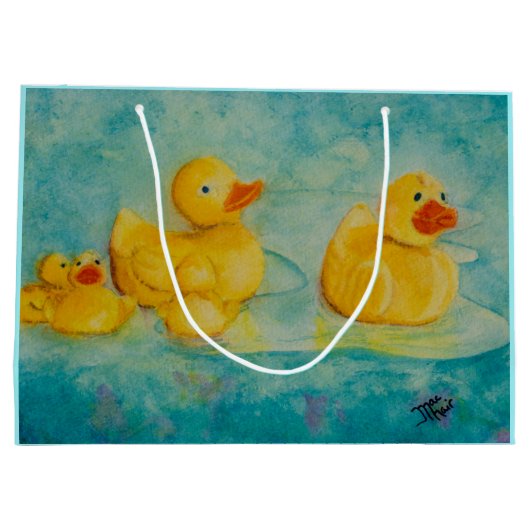 Rubber Duckie Large Gift Bag Groot Cadeauzakje (Achterkant)