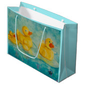 Rubber Duckie Large Gift Bag Groot Cadeauzakje (Voorkant Gekanteld)
