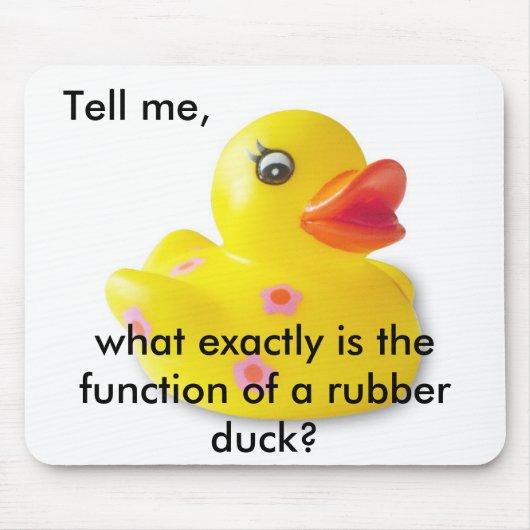 Rubber Duckie Mousepad Muismat (Voorkant)