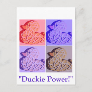 Rubber Duckie Pop Art Briefkaart