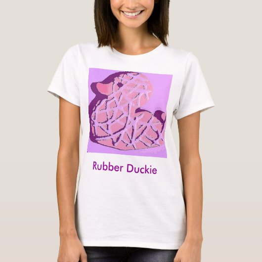 Rubber Duckie Pop Art T-shirt (Voorkant)
