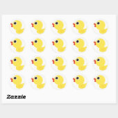 Rubber Duckie Ronde Sticker (Vel)
