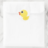 Rubber Duckie Ronde Sticker (Tas)