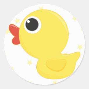 Rubber Duckie Ronde Sticker