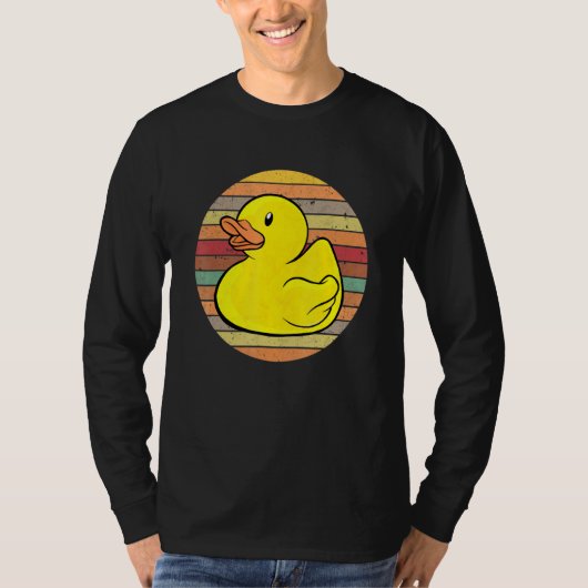 Rubber Duckie Rubber Duck Bath Retro T-shirt (Voorkant)