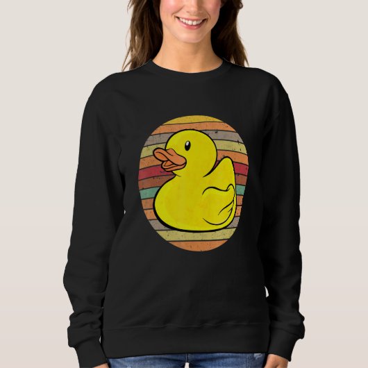 Rubber Duckie Rubber Duck Bath Retro Trui (Voorkant)