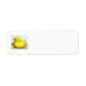Rubber Duckie Schattige Kinder Speelgoed Etiket (Voorkant)