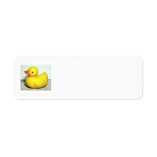 Rubber Duckie Schattige Kinder Speelgoed Etiket (Voorkant)