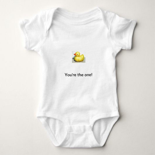 Rubber Duckie Schattige Kinder Speelgoed Romper (Voorkant)