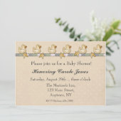 Rubber Duckies Baby shower Kaart (Staand voorkant)