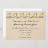 Rubber Duckies Baby shower Kaart (Voorkant / Achterkant)