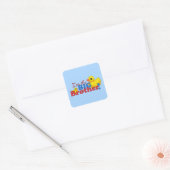 "Rubber Duckies - Big Brother" Vierkante Sticker (Envelop)