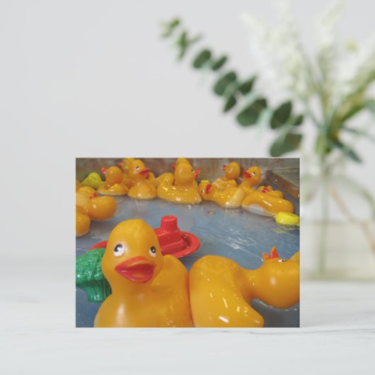 Rubber Duckies Briefkaart (Staand voorkant)
