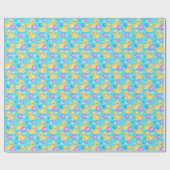 Rubber Duckies & bubbels Cadeaupapier (Vlak)