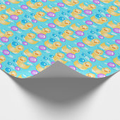 Rubber Duckies & bubbels Cadeaupapier (Hoek)