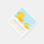 Rubber Duckies Geel Neutraal Baby shower Servet (Hoek)