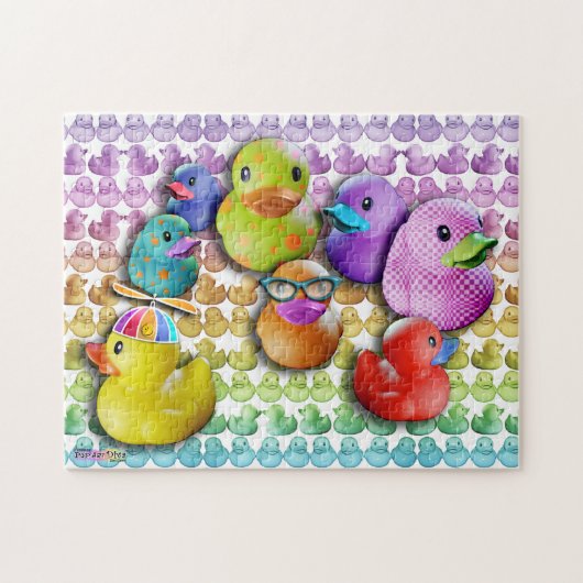 Rubber Duckies Puzzle Legpuzzel (Horizontaal)