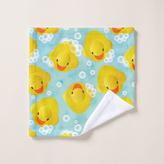 Rubber Ducks Bath Patroon Bad Handdoek (Wasdoekje)