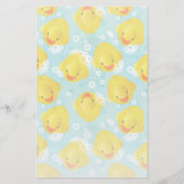 Rubber Ducks Bath Patroon Briefpapier (Voorkant)