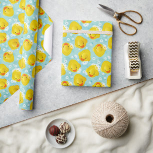 Rubber Ducks Bath Patroon Cadeaupapier