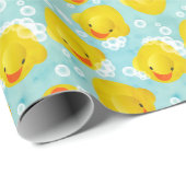 Rubber Ducks Bath Patroon Cadeaupapier (Rol Hoek)
