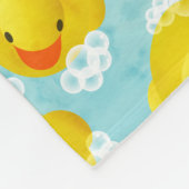 Rubber Ducks Bath Patroon Fleece Deken (Hoek)