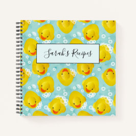 Rubber Ducks Bath Patroon Notitieboek