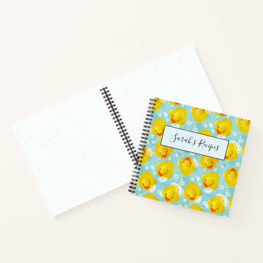 Rubber Ducks Bath Patroon Notitieboek (Binnen)