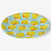 Rubber Ducks Bath Patroon Papieren Bordje (Gekanteld)